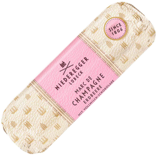 Niederegger Marzipan Loaf Marc de Champagne Strawberry -125g