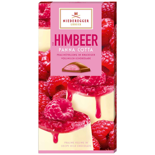 Niederegger Raspberry Panna Cotta & Milk Chocolate - 100g