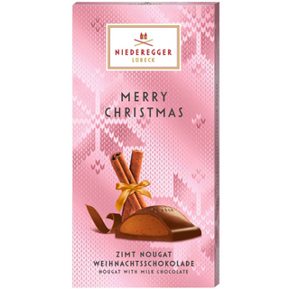 Niederegger Merry Christmas Nougat Cinnamon Chocolate - 100 g