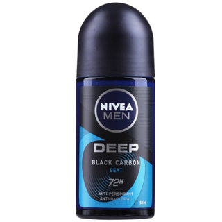 Nivea Men Deep Black Carbon Beat Roll-On Deodorant -50 ml