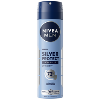 Nivea Men Spray Deodorant Silver Protect Polar Blue - 150 ml