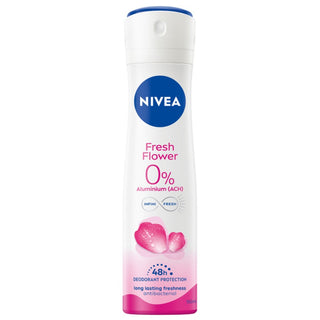 Nivea Spray Deodorant Fresh Flower 0 % Aluminum Salts - 150 ml