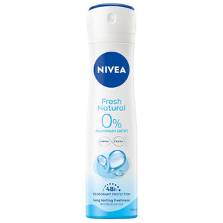 Nivea Spray Deodorant Fresh Natural  0 % Aluminum Salts - 150 ml