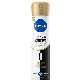 Nivea Spray Deodorant Black & White Invisible Silky Smooth - 150 ml