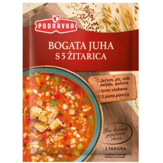 Podravka 5 Grains Hearty Vegetable Soup - 80g