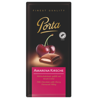 Porta Amarena Cherry Cream & Milk Chocolate - 100g