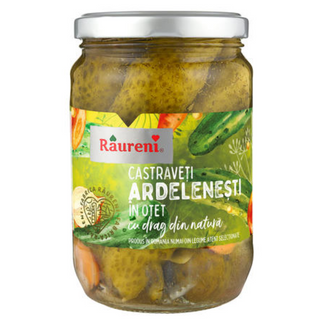 Raureni Ardelenesti Cucumbers in Vinegar  - 680 g