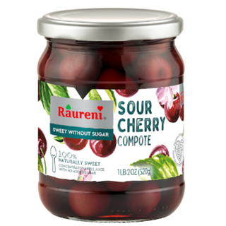 Raureni Sour Cherry Compote ( no sugar added ) -520 g