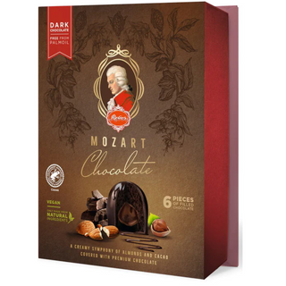 Reber Mozart Kugeln Dark Chocolate 6 pcs Gift Box- 4.2 oz