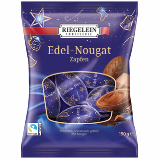 Riegelein Edel Nougat Chocolate Cones w/ Loop -150g
