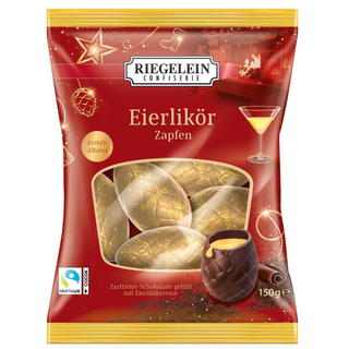 Riegelein Egg Liquor Filled Chocolate Cones -150 g