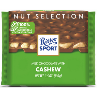 Ritter Sport Milk Whole Cashew Chocolate 100g