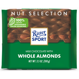 Ritter Sport Milk Whole Almonds Chocolate 100 g