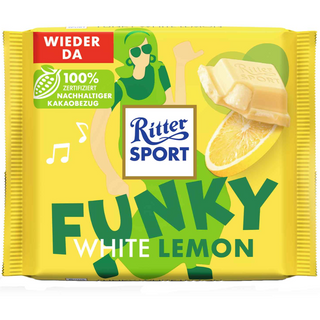 Ritter Sport Funky Lemon & White Chocolate - 100g