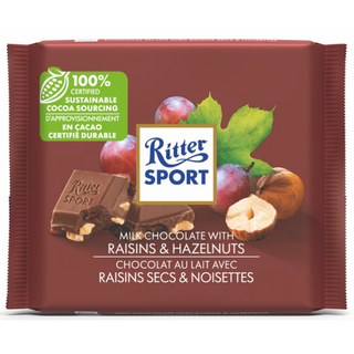 Ritter Sport Raisins & Hazelnut Chocolate 100 g