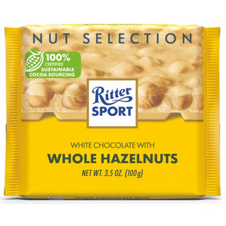 Ritter Sport White Whole Hazelnut Chocolate - 100g