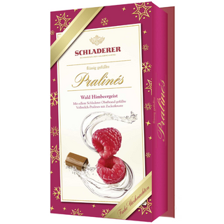 Schladerer Wild Raspberry Brandy in Milk Chocolate Pralines-4.5 oz