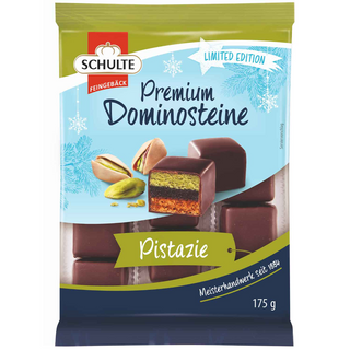 Schulte Dominosteine Pistachio & Dark Chocolate -175g