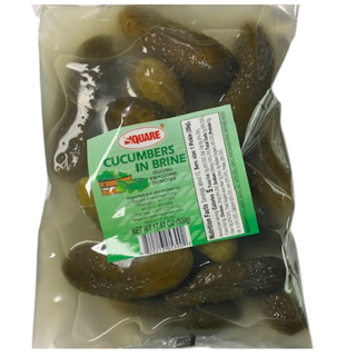 Square Traditional Cucumbers in Brine in Bag ( Ogorki Kwaszone Domowe ) - 500g