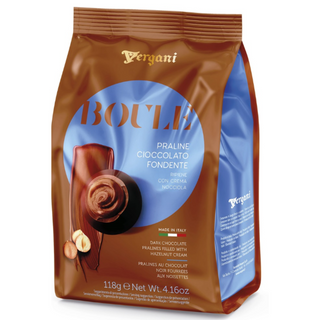 Vergani  Boule Dark Chocolate Pralines w/ Hazelnut Cream - 118 g