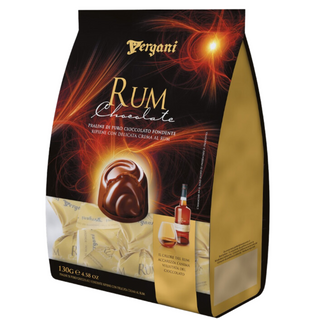 Vergani Dark Chocolate Pralines w/ Rum Cream Filling - 130 g