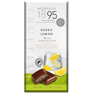 Weinrich's Vodka Lemon Truffle Milk Chocolate - 3.5 Oz. / 100g