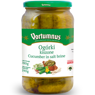 Vortumnus Cucumbers in Salt Brine ( Ogorki Kiszone ) - 780g