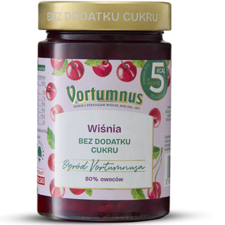 Vortumnus Sugar Free Sour Cherry 80% Fruit Preserves - 300g