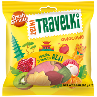 Wawel Travel Gummies Taste of Asia- 2.8 Oz. / 80g