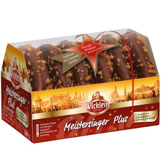 Wicklein Fine Nuremberg Gingerbread Cookies Almond Crunch w/ Milk Chocolate - 200g