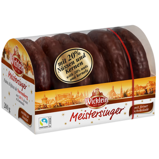 Wicklein Fine Nuremberg Gingerbread Cookies w/ Dark Chocolate - 200g
