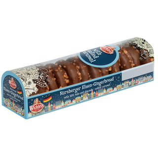 Wicklein Mini Elisen Milk Chocolate Coated Gingerbread w/ Nuts / Almonds & Salted Caramel- 150g