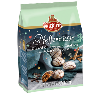 Wicklein Glazed Gingerbread Cookies Drizzled w/ Dark Chocolate - 175g