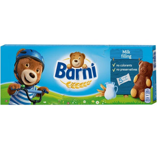 Barni Milk Cream Filled Bear Shaped Mini Cakes - 150 g - Euro Food Mart
