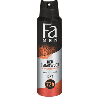 Fa Men Red Cedarwood Spray Deodorant- 150 ml - Euro Food Mart