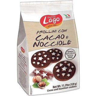 Lago Cocoa and Hazelnut Cookies - 11.29 oz. / 320 g - Euro Food Mart