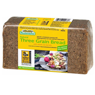 Mestemacher Three Grain Bread- 17.6 oz - Euro Food Mart