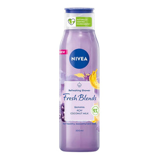 Nivea Fresh Blends Banana /Acai / Coconut Milk Shower Cream - 300 ml - Euro Food Mart
