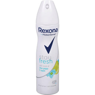 Rexona Stay Fresh Blue Poppy & Apple Spray Deodorant -150ml - Euro Food Mart