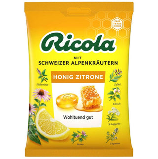 Ricola Honig Zitrone Echinacea ( Honey Lemon Echinacea ) Bag - 75 g - Euro Food Mart