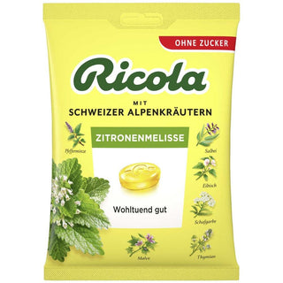 Ricola Zitronenmelisse ( Lemon Balm ) Sugar Free Bag - 75 g - Euro Food Mart