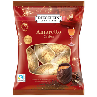 Riegelein Amaretto Filled Chocolate Cones -150 g