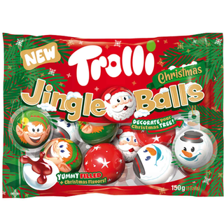 Trolli Jingle Balls Marshmallow  Filled w/ Christmas Flavors- 150g