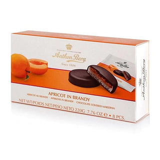 Anthon Berg Apricot in Brandy Chocolate Covered Marzipan -220 g - Euro Food Mart