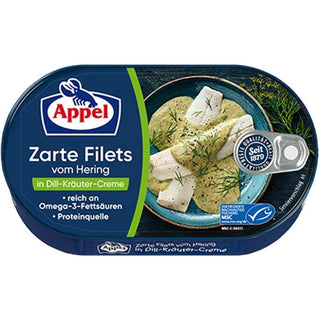 Appel Herring Fillets in Dill & Herbs Creme -200g - Euro Food Mart