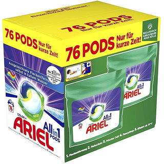 Ariel Color All in 1 Pods Detergent ( 76 WL ) - Euro Food Mart