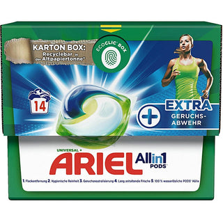 Ariel Universal All in 1 Pods Detergent +Odor Control ( 14 WL ) - Euro Food Mart