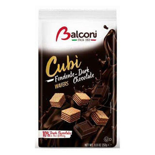 Balconi Cubi Dark Chocolate Filled Wafers - 250 g - Euro Food Mart