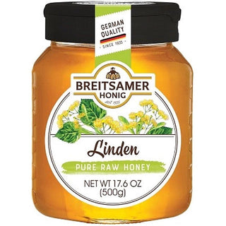 Breitsamer Linden Pure Raw Honey - 500 g / 17.6 oz - Euro Food Mart