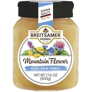 Breitsamer Mountain Flower Pure Raw Honey - 500 g / 17.6 oz - Euro Food Mart
